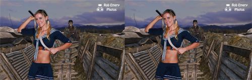 Baby Doll in the trenches with Nazis